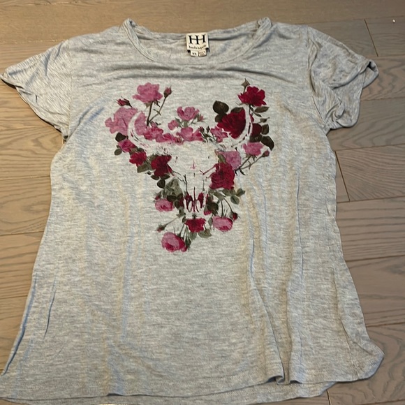 Haute Hippie floral tshirt XS - Picture 1 of 2